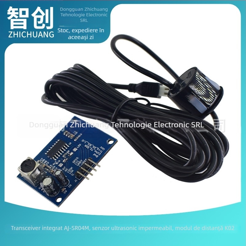 AJ-SR04M Modul ultrasonic cu transmițător-receptor integrat, impermeabil, radar pentru mers înapoi K02