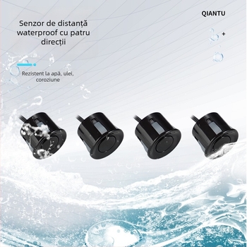 Senzor ultrasonor de măsurare a distanței, design cu patru module, detecție multi-direcțională a obstacolelor și radar de parcare pentru mașini-robot, dimensiuni 88x50x32 mm