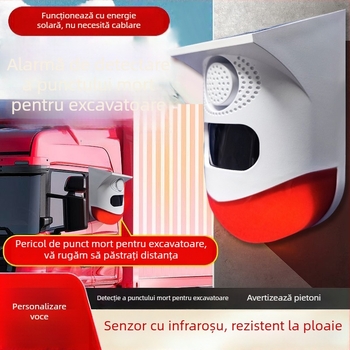 CT80: Alarmă pentru zona moartă dreaptă și radar de mers înapoi, instalare fără fir, indicii vocale pentru raza de rotație a excavatorului