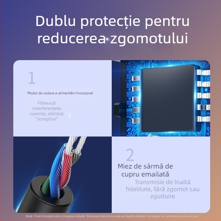 Receptor Bluetooth pentru mașină cu interfață AUX, corp din aliaj de zinc, handsfree, 5V intrare, cablu 150 cm, răspuns în frecvență 24 kHz, sensibilitate microfon 42 dB