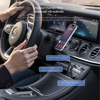Yesido receptor Bluetooth pentru mașină 5.0 – convorbiri HD hands-free, navigație, AUX, player Bluetooth