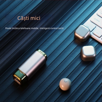 Quan Jinxin Căști TWS Bluetooth, Model Privat, Monaural Mini, BT 5.0, Distanță 10 m, 4–8 h baterie, IPX4