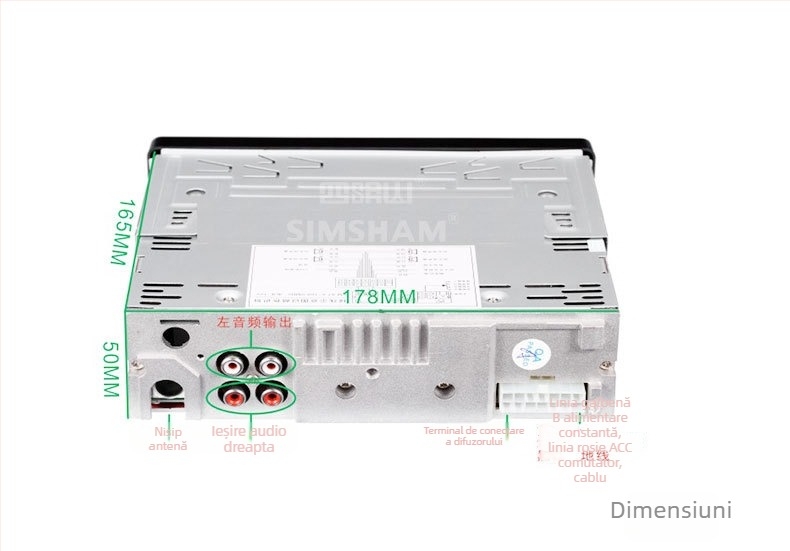 MP3 player Bluetooth pentru mașină cu FM, Siming Mountain JL-8236, 12V, 1.8kg