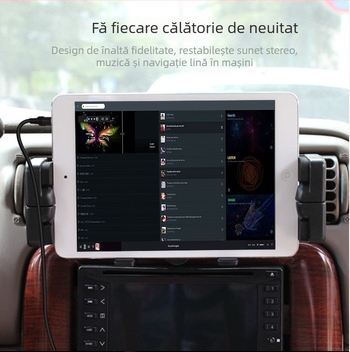 Cablu audio 3,5 mm bărbat-bărbat pentru mașină și dispozitive multimedia, contacte placate cu aur, nucleu CCS; compatibil cu auto audio, telefon mobil, TV, computer, tabletă, MP3