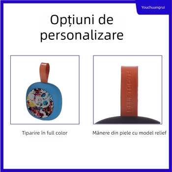 Boxă Bluetooth portabilă mini pentru utilizare la birou și în exterior, IPX5, 5W, Bluetooth 5.3, baterie încorporată 800–1000 mAh, răspuns în frecvență 100 Hz–20 kHz