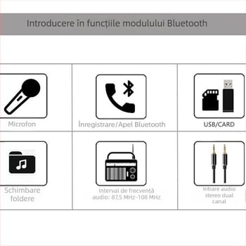 Placă de amplificator 2x80W, decodor Bluetooth MP3, modul audio auto, model D161BT
