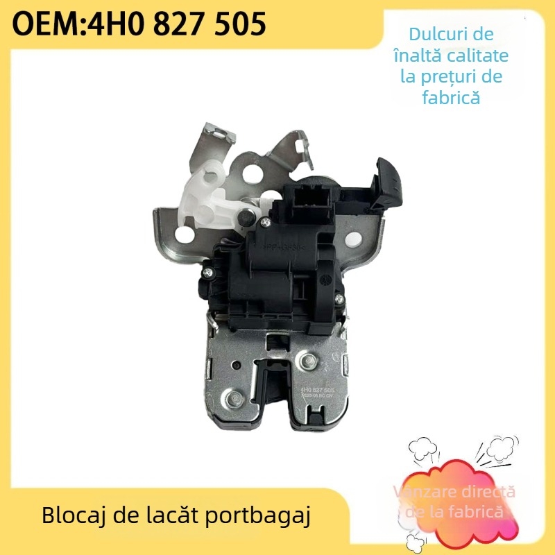 Enjoy 4H0827505 Lacăt portbagaj pentru Audi A6L/A8L – încuietoare centrală, Plastic, Compatibil cu A6L/C7 și A8D4