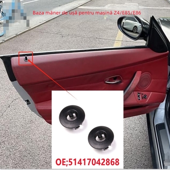 Buton central de închidere BMW Z4 E85/E86 – panou inferior al ușii, din plastic (51417042868)