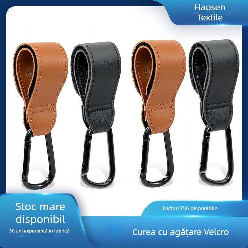 Haosen Curea Velcro rezistentă cu cataramă din piele pentru cărucior de bebeluși și troley