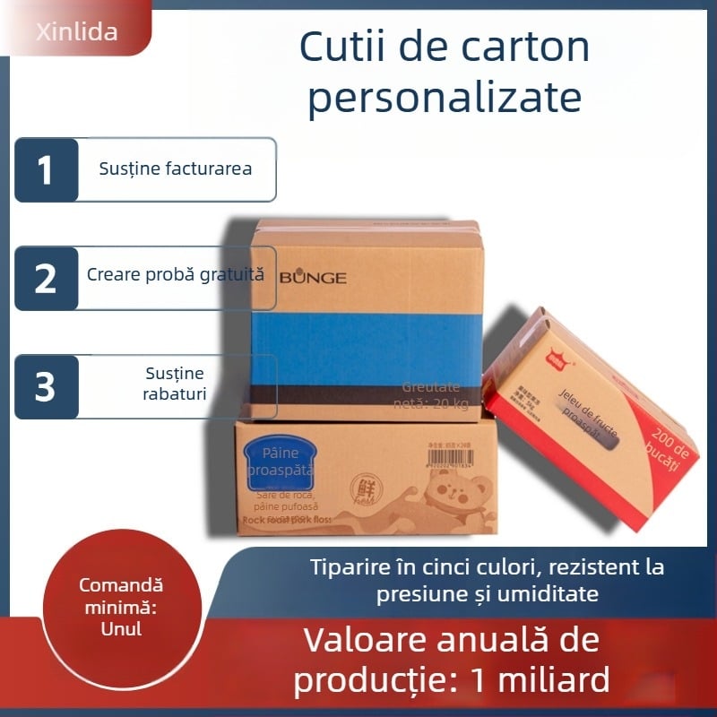 Cutii din carton Kraft personalizate pentru comerțul electronic, logistică, ambalare și mutări