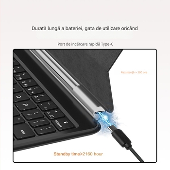 Tastatură magnetică plutitoare pentru Samsung Galaxy Tab S7/S8/S9+ (11 și 12,4 inchi) Bluetooth