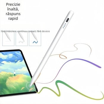 Stylus pentru iPad cu protecție împotriva atingărilor accidentale, prindere magnetică, senzor de înclinare, vârf înlocuibil, model P9