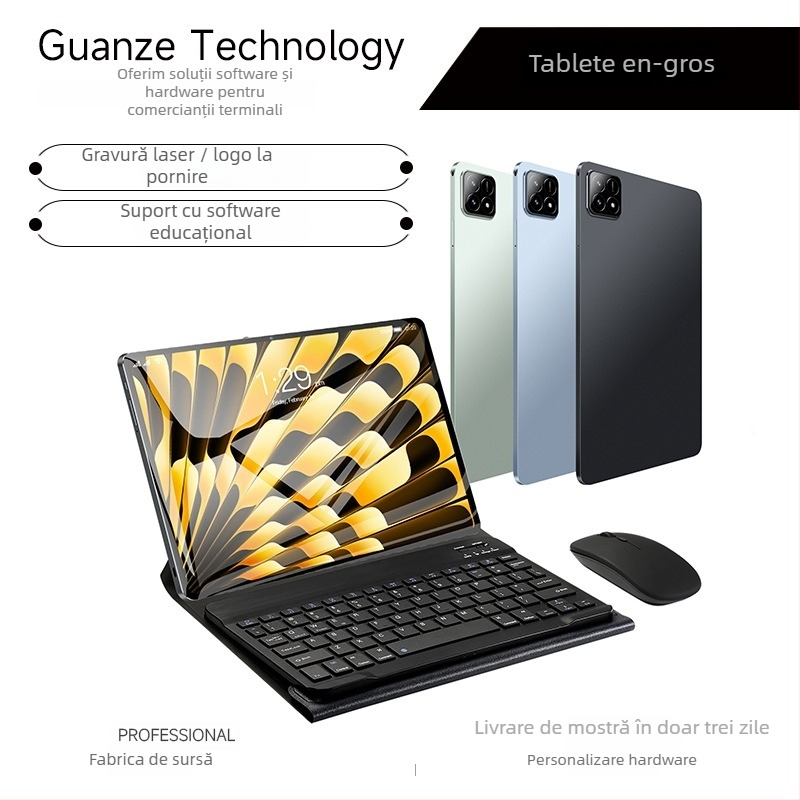 Tabletă pentru elevi cu Android OS, procesor MTK, 1TB stocare, ecran IPS, camere duale