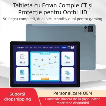 Tablet educațional cu Android, sincronizare cu manualele școlare, MTK octa-core la 1,5 GHz, 64 GB stocare, ecran IPS, ieșire HDMI