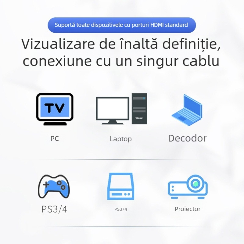 Cablu HDMI la Micro HDMI, 4K, pentru camere, tablete și calculatoare