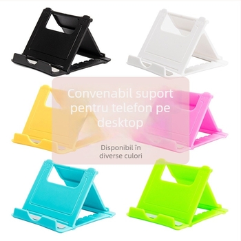 Suport de birou pentru tabletă și telefon, pliabil, înclinare reglabilă, material PP, personalizare logo