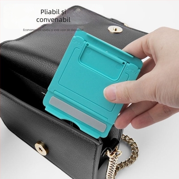 Suport de birou pentru tabletă și telefon, pliabil, înclinare reglabilă, material PP, personalizare logo