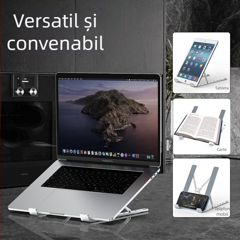 HYDUODUO Suport pentru laptop din aliaj de aluminiu, pliabil, 200 g