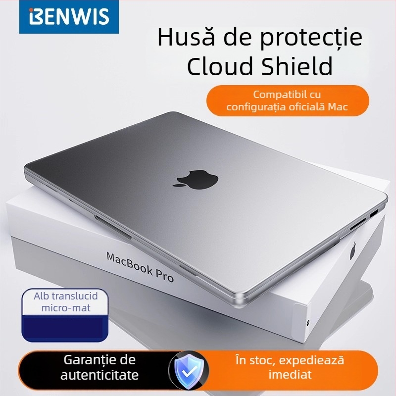 BENWIS husă de protecție pentru MacBook Air 2025, finisaj mat exterior, MP-PPK