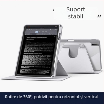 Husă de protecție iPad pentru 11-a generație A16, rotire la 360°, piele Pro, gravură