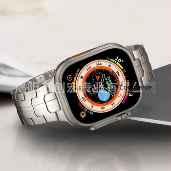 Brățară pentru Apple Watch din oțel inoxidabil 304, iarnă 2023, curea Apple versatilă, stil Fashion Commuter.