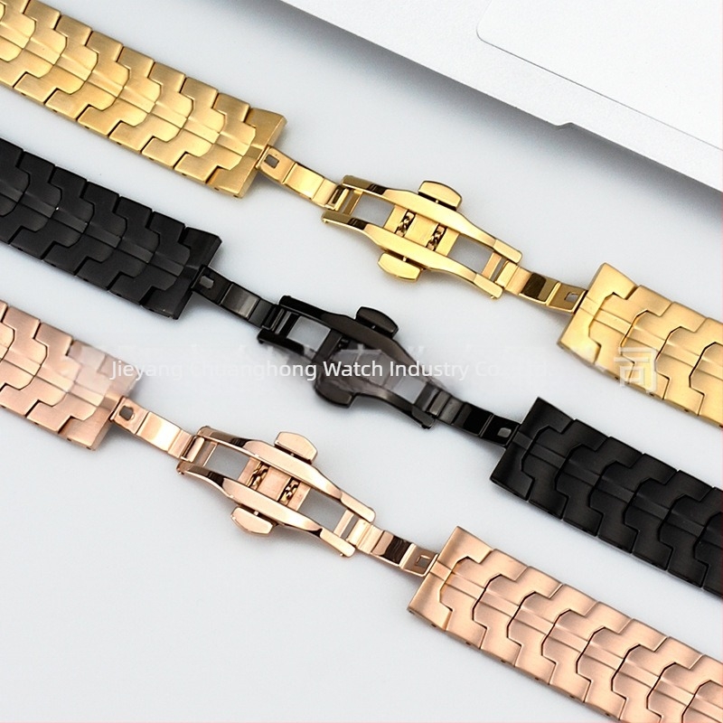 Brățară pentru Apple Watch din oțel inoxidabil 304, iarnă 2023, curea Apple versatilă, stil Fashion Commuter.