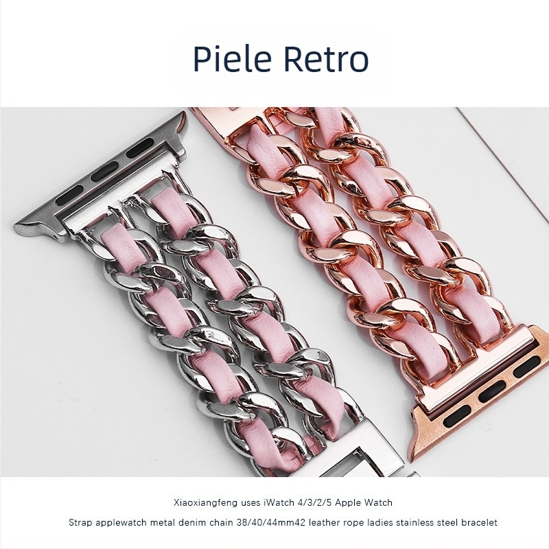 Brățară metalică pentru Apple Watch, stil fashion, interfețe 12/20/22mm, catarama, 56g