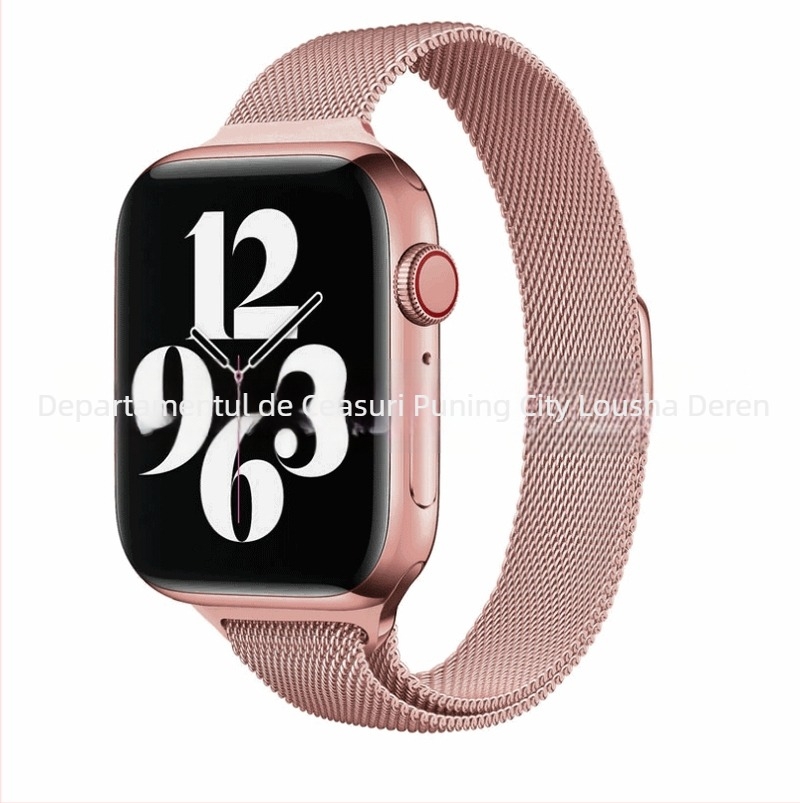 Brățară metal Milanese pentru Apple Watch cu închidere magnetică, compatibilă cu Apple Watch, stil la modă