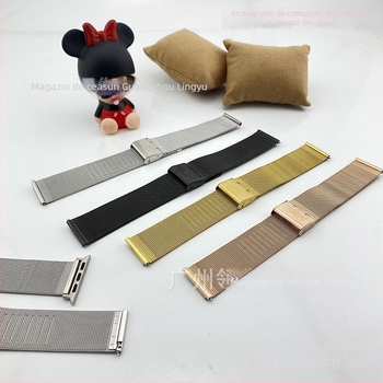 Brățară pentru ceas inteligent cu plasă Milanese din oțel inoxidabil (Material brățară: Oțel inoxidabil; Origine: Jieyang; Brand: Producție independentă; An/sezon de lansare: Iarna 2023; Stil: Fashion Commuter)