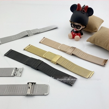 Brățară pentru ceas inteligent cu plasă Milanese din oțel inoxidabil (Material brățară: Oțel inoxidabil; Origine: Jieyang; Brand: Producție independentă; An/sezon de lansare: Iarna 2023; Stil: Fashion Commuter)