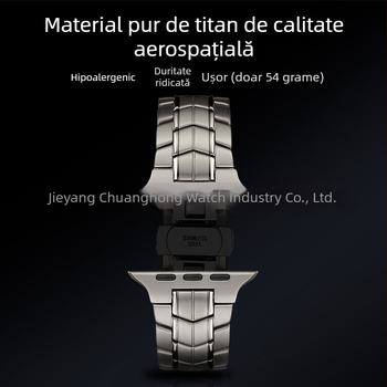 Brățară Apple Watch – Titan pur și oțel inoxidabil 304, dintr-o singură piesă