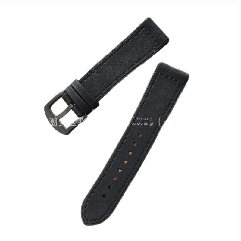 Brățară de ceas din silicon cu model Crazy Horse, cataramă cu știft, 20/22 mm, compatibilă cu Huawei GT345 și Apple Watch