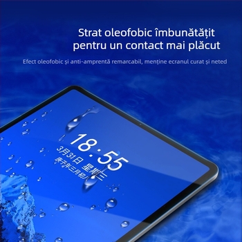 Protecție ecran PET pentru Apple iPad — film frontal, claritate HD, antibacterian și antiamprentă; compatibil cu iPad Apple; atașare prin adsorbție cu adezare completă și prindere magnetică