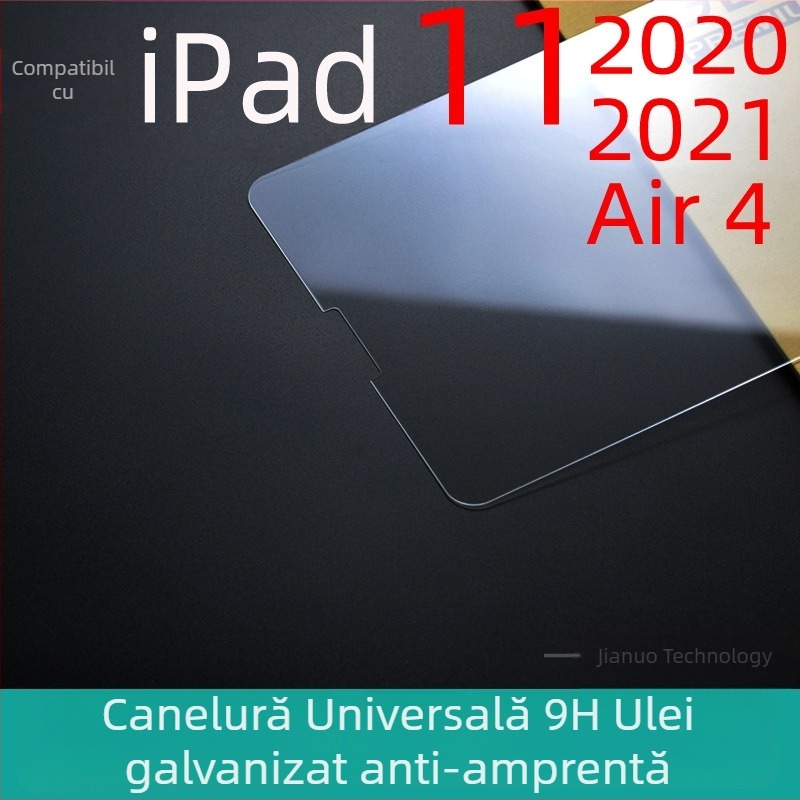 One Gano protector din sticlă temperată pentru ecran pentru iPad Pro 12.9 (2020/2021) și iPad Air 4, versiune cu decupaje