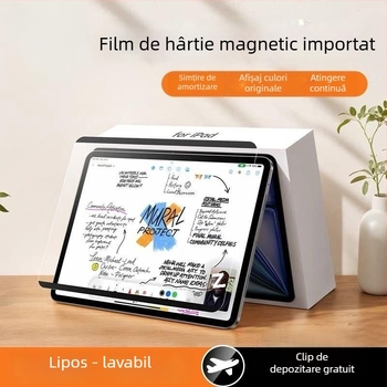 Folie protectoare pentru iPad Air 6/5 și iPad 10/9, Pro demontabil, PET mat posterior