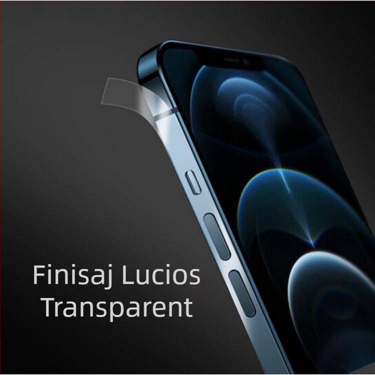 Film de cadru pentru iPhone — mat, HD, anti-amprentă, auto-reparare, hidrogel/membrană moale; film cadru iPhone 14