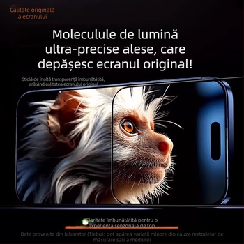 Iron Cloth Shirt folie de protecție ecran din sticlă securizată, pentru ecranul frontal, 3D îndoire la cald, lipire completă, HD, pentru dispozitive Apple