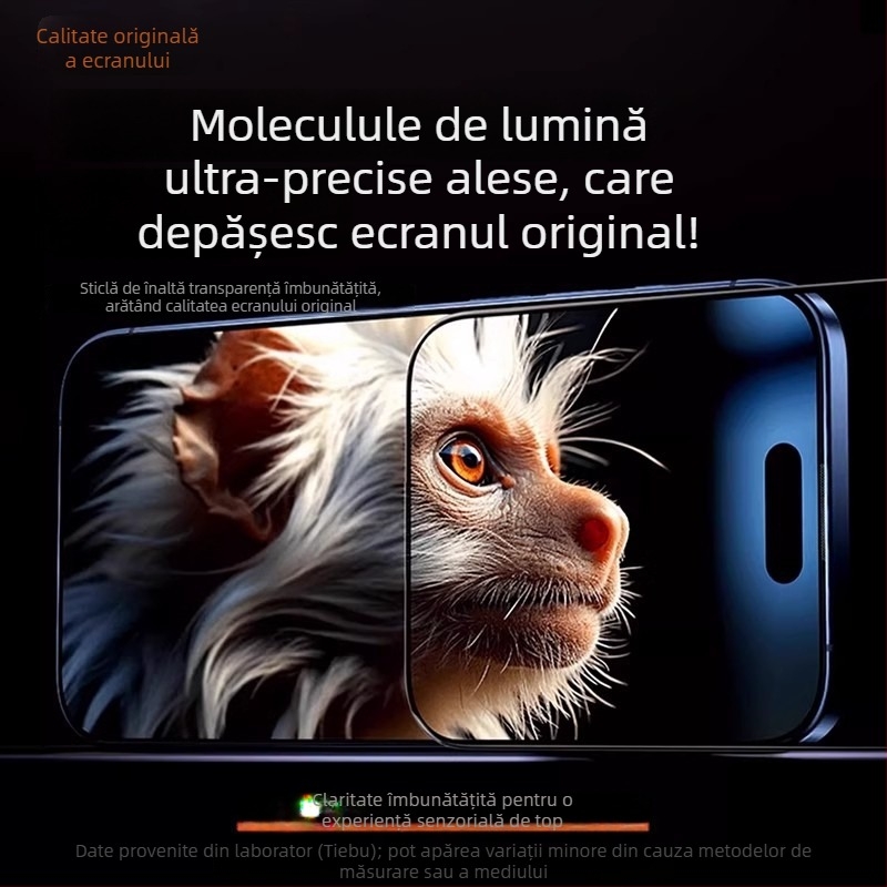 Iron Cloth Shirt folie de protecție ecran din sticlă securizată, pentru ecranul frontal, 3D îndoire la cald, lipire completă, HD, pentru dispozitive Apple