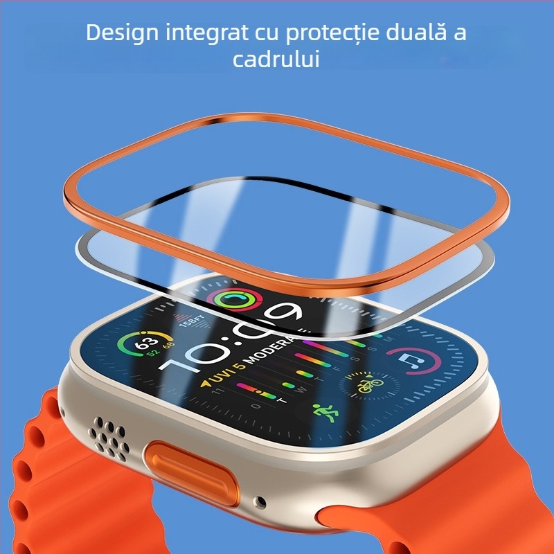 Protecție Ecran Apple Watch – Protecție a Rama, Anti-Zgâriere, Rezistent la Uzură
