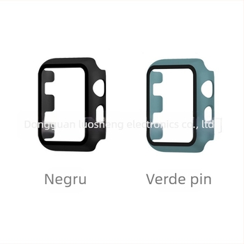 Carcasă PC cu protecție ecran din sticlă temperată pentru Apple Watch Seria 1–6