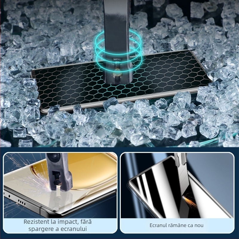 Protecție ecran din sticlă temperată pentru Huawei P50/P50 Pro/P30 Pro, ecran curbat, Anti-Spy, Anti-lumină albastră, HD