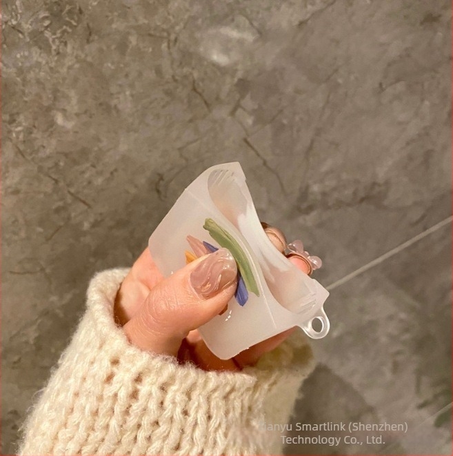 Carcasă AirPods pentru Apple – Graffiti curcubeu, TPU, design în relief în stil desen animat, personalizabil, compatibil cu AirPods 1/2/3/4 și Pro/Pro2