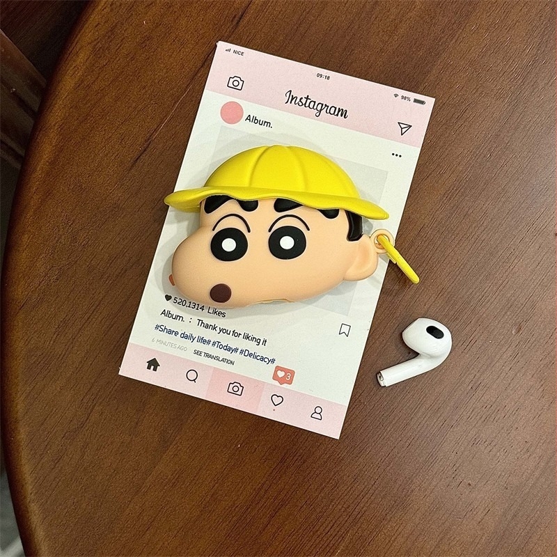 Husă Xiaoxin AirPods 4, din silicon, carcasă rigidă, stil desen animat, turnare prin injecție, Compatibil cu Apple AirPods 4