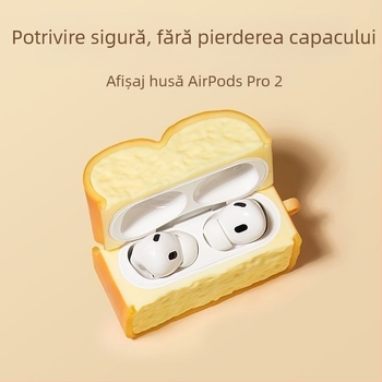 Carcasă de protecție din silicon pentru Apple AirPods Pro 2, senzație premium, compatibilă cu AirPods 4 și anulare zgomot Pro