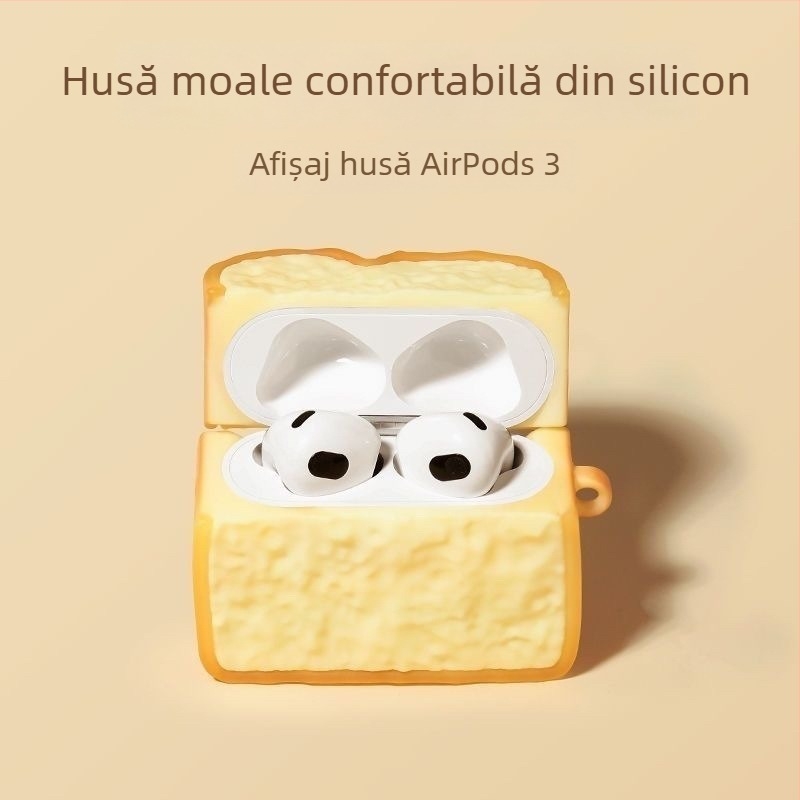 Carcasă de protecție din silicon pentru Apple AirPods Pro 2, senzație premium, compatibilă cu AirPods 4 și anulare zgomot Pro