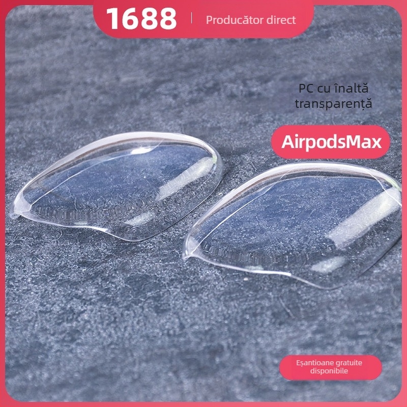 Carcasă dură protectoare pentru AirPods Max - Material PC, Turnare prin injecție, Stil personalizat, Compatibil cu Apple
