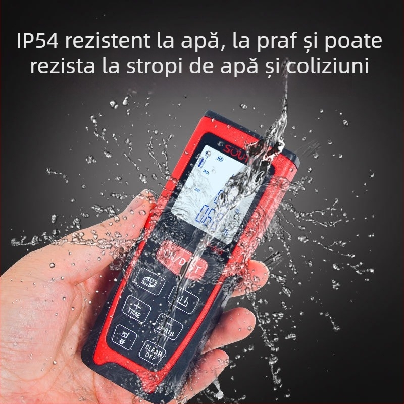 Măsurător cu laser de distanță, cu imagine infraroșu, portabil, orizontal, pentru măsurători în exterior, riglă electronică de înaltă precizie