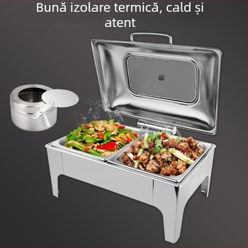 Belinda cuptor bufet din oțel inoxidabil, capac hidraulic transparent, personalizare disponibilă, menține temperatura pentru hoteluri și restaurante