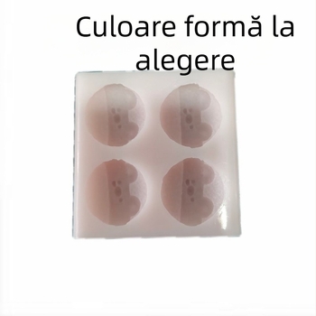 Formă din silicon cu porcușor desen animat - silicon alimentar, formă neregulată, pentru coacere, lumânări, săpun, fondant și prăjituri