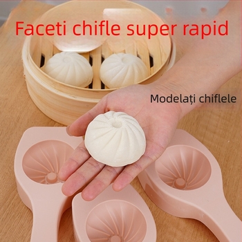 Formă manuală pentru chifle la abur, cu formă neregulată, material PP, pentru aluat de chifle la abur și umpluturi de fasole și legume